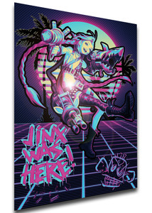 Poster Vaporwave 80s Style - LOL - Jinx SA1151