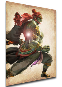 Poster Wanted - Zelda Tears of the Kingdom - Ganondorf - LL3460 Poster Wanted - Zelda Tears of the Kingdom - Ganondorf - LL3460