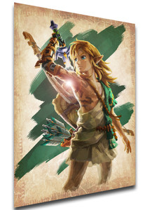 Poster Wanted - Zelda Tears of the Kingdom - Link Variant - LL3464 Poster Wanted - Zelda Tears of the Kingdom - Link Variant - LL3464