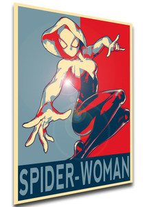 Poster Propaganda - Spider-Verse - Spider-Gwen Poster Propaganda - Spider-Verse - Spider-Gwen