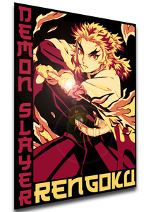 Poster Japanese Style - Demon Slayer - Rengoku Kyojuro - SA1163 Poster Japanese Style - Demon Slayer - Rengoku Kyojuro - SA1163