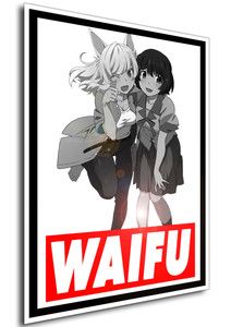 Poster - Waifu - Monogatari Series - Hanekawa Tsubasa - White Poster - Waifu - Monogatari Series - Hanekawa Tsubasa - White