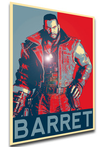 Poster Propaganda - Final Fantasy VII Remake - Barret Wallace - LL0286