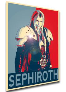 Poster Propaganda - Final Fantasy VII Remake - Sephiroth - LL0291 Poster Propaganda - Final Fantasy VII Remake - Sephiroth - LL0291