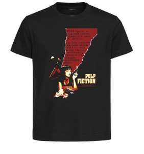 T-Shirt Unisex Black Black Background - Pulp Fiction SA1160 T-Shirt Unisex Black Black Background - Pulp Fiction SA1160