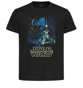 T-Shirt Unisex Black Black Background - Star Wars 1977 SA1162 T-Shirt Unisex Black Black Background - Star Wars 1977 SA1162