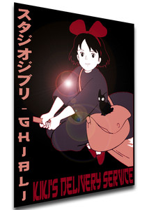 Poster Japanese Style - Ghibli - Kiki's Delivery Service - LL3671 Poster Japanese Style - Ghibli - Kiki's Delivery Service - LL3671