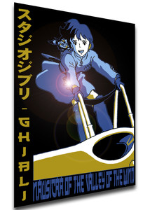 Poster Japanese Style - Ghibli - Nausicaa of the Valley of the Wind - LL3672 Poster Japanese Style - Ghibli - Nausicaa of the Valley of the Wind - LL3672