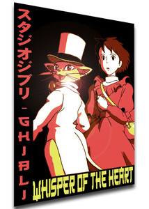 Poster Japanese Style - Ghibli - Whisper of the Heart - LL3674 Poster Japanese Style - Ghibli - Whisper of the Heart - LL3674