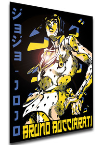 Poster Japanese Style - Jojo's Bizarre Adventures - Bruno Bucciarati - LL3649 Poster Japanese Style - Jojo's Bizarre Adventures - Bruno Bucciarati - LL3649