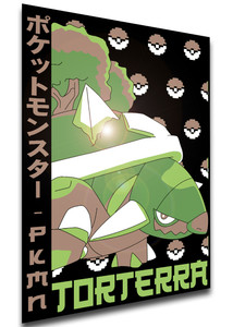 Poster Japanese Style - Pocket Monsters - Torterra - LL3713