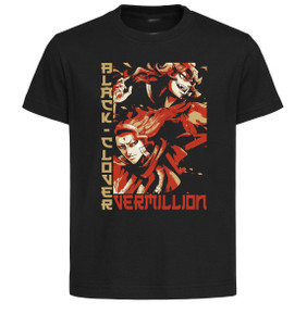 T-Shirt Unisex Black Japanese Style - Black Clover - Morelona & Fuegoleon Vermillion SA1139 T-Shirt Unisex Black Japanese Style - Black Clover - Morelona & Fuegoleon Vermillion SA1139