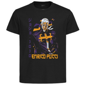 T-Shirt Unisex Black Japanese Style - Jojo's Bizarre Adventures - Enrico Pucci - LL3665 T-Shirt Unisex Black Japanese Style - Jojo's Bizarre Adventures - Enrico Pucci - LL3665