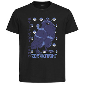 T-Shirt Unisex Black Japanese Style - Pocket Monsters - Corviknight - LL3745 T-Shirt Unisex Black Japanese Style - Pocket Monsters - Corviknight - LL3745