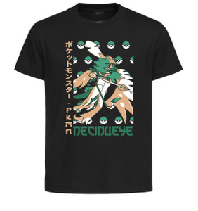 T-Shirt Unisex Black Japanese Style - Pocket Monsters - Decidueye - LL3735 T-Shirt Unisex Black Japanese Style - Pocket Monsters - Decidueye - LL3735