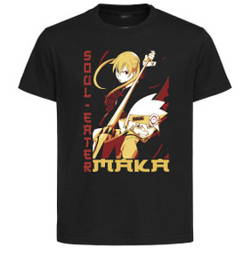T-Shirt Unisex Black Japanese Style - Soul Eater - Maka Albarn - SA1147