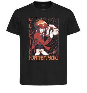T-Shirt Unisex Black Japanese Style - Yu Gi Oh - Jaden Yuki - LL3517