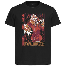 T-Shirt Unisex Black Japanese Style - Yu Gi Oh - Maximillion Pegasus - LL3511 T-Shirt Unisex Black Japanese Style - Yu Gi Oh - Maximillion Pegasus - LL3511