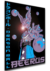 Poster Japanese Style - Dragon Ball - Beerus - LL3776 Poster Japanese Style - Dragon Ball - Beerus - LL3776
