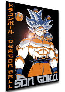 Poster Japanese Style - Dragon Ball - Son Goku Ultra Instinct - LL3774 Poster Japanese Style - Dragon Ball - Son Goku Ultra Instinct - LL3774