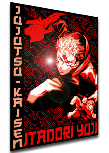 Poster Japanese Style - Jujutsu Kaisen - Yuji Itadori Variant 01 LL3804 Poster Japanese Style - Jujutsu Kaisen - Yuji Itadori Variant 01 LL3804