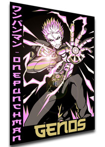 Poster Japanese Style - One Punch Mam - Genos LL3792 Poster Japanese Style - One Punch Mam - Genos LL3792