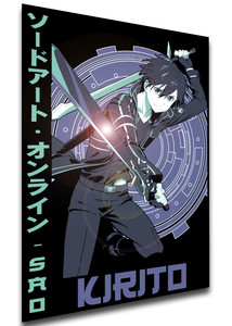 Poster Japanese Style - Sword Art Online - Kirito LL38 Poster Japanese Style - Sword Art Online - Kirito LL38