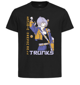 T-Shirt Unisex Black Japanese Style - Dragon Ball - Future Trunks - LL3778