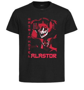 T-Shirt Unisex Black Japanese Style - Hazbin Hotel - Alastor - LL3765 T-Shirt Unisex Black Japanese Style - Hazbin Hotel - Alastor - LL3765