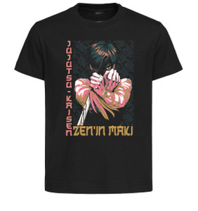 T-Shirt Unisex Black Japanese Style - Jujutsu Kaisen - Maki Zen'in LL3808 T-Shirt Unisex Black Japanese Style - Jujutsu Kaisen - Maki Zen'in LL3808