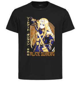 T-Shirt Unisex Black Japanese Style - Sword Art Online - Alice Zuberg LL3802 T-Shirt Unisex Black Japanese Style - Sword Art Online - Alice Zuberg LL3802