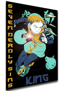 Poster Japanese Style - The Seven Deadly Sins - King Variant LL3829 Poster Japanese Style - The Seven Deadly Sins - King Variant LL3829