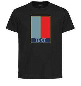 T-Shirt Unisex Black Custom Propaganda Style T-Shirt Unisex Black Custom Propaganda Style
