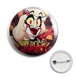 Spilla pin spilla 38mm - Hazbin Hotel - Happy Hay in Hell