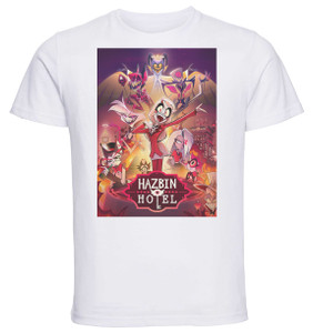 T-Shirt Unisex White Locandina Serie Tv - Hazbin Hotel Variant SA1230 T-Shirt Unisex White Locandina Serie Tv - Hazbin Hotel Variant SA1230
