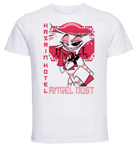 T-Shirt Unisex White - Japanese Style - Hazbin Hotel - Angel Dust Variant 01 SA1247 T-Shirt Unisex White - Japanese Style - Hazbin Hotel - Angel Dust Variant 01 SA1247