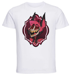 T-Shirt Unisex White Fanmerch Bizio_Art - Hazbin Hotel - Alastor