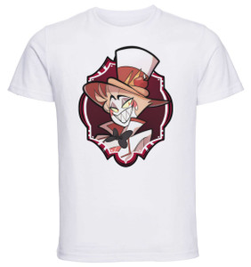 T-Shirt Unisex White Fanmerch Bizio_Art - Hazbin Hotel - Lucifer T-Shirt Unisex White Fanmerch Bizio_Art - Hazbin Hotel - Lucifer