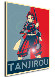 Poster - Propaganda - Demon slayer - Kimetsu No Yaiba - Tanjirou Kamado Poster - Propaganda - Demon slayer - Kimetsu No Yaiba - Tanjirou Kamado