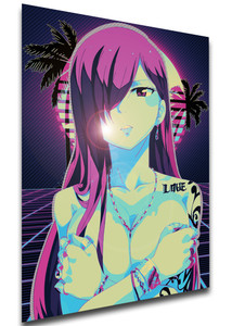 Poster Vaporwave 80s Style - Fairy Tail - Erza SA1261 Poster Vaporwave 80s Style - Fairy Tail - Erza SA1261