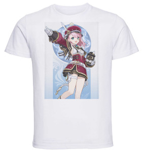 T-Shirt Unisex White Videogame - Genshin Impact - Charlotte T-Shirt Unisex White Videogame - Genshin Impact - Charlotte