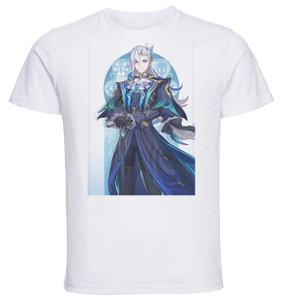 T-Shirt Unisex White Videogame - Genshin Impact - Neuvillette T-Shirt Unisex White Videogame - Genshin Impact - Neuvillette