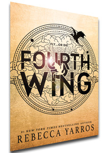 Poster SA1345 Book Cover Art - Fourth Wing Poster SA1345 Book Cover Art - Fourth Wing