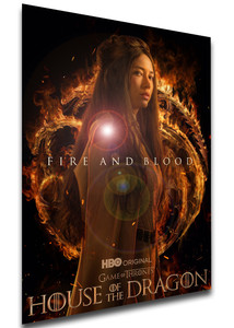 Poster Locandina Serie Tv - Game of Thrones - House of the Dragon Fire and Blood - Mysaria