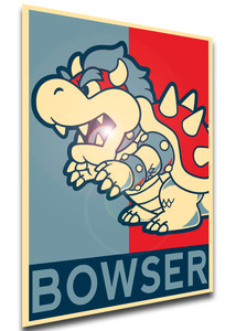 Poster Propaganda - Paper Mario 1000 Year Door - Bowser LL4046