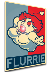 Poster Propaganda - Paper Mario 1000 Year Door - Flurrie LL4040 Poster Propaganda - Paper Mario 1000 Year Door - Flurrie LL4040