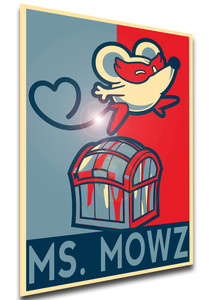 Poster Propaganda - Paper Mario 1000 Year Door - Ms Mowz LL4044 Poster Propaganda - Paper Mario 1000 Year Door - Ms Mowz LL4044