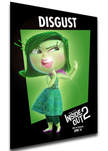 Poster LE0053 - Locandina Film - Inside Out - Disgust