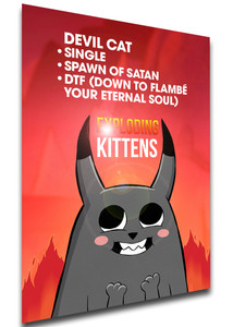 Poster SA1445 Locandina Serie TV - Exploding Kittens Var 01