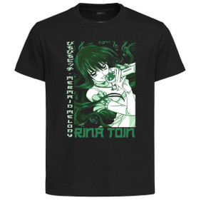 T-Shirt Unisex Black Japanese Style - Mermaid Melody - Rina Toin LL4028 T-Shirt Unisex Black Japanese Style - Mermaid Melody - Rina Toin LL4028